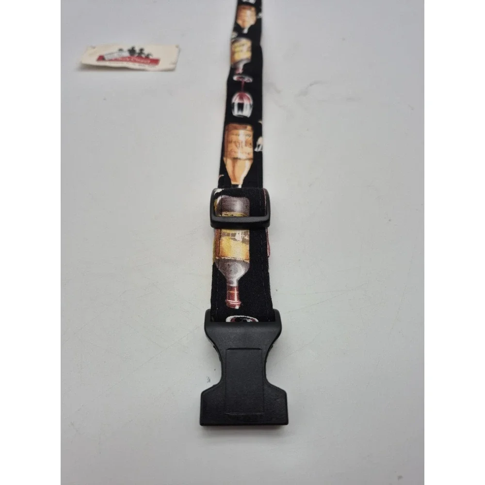 Elmo's Closet Large Dog Collar Wine Bottles Adjustable 15